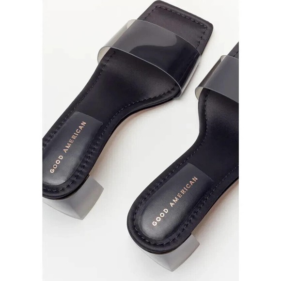 Good American Block Heel Slide Sandals Women's Size 8 - Picture 6 of 12